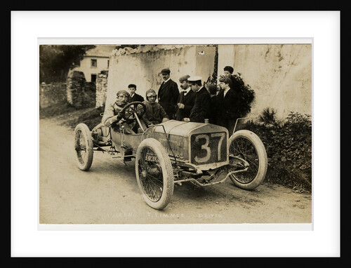 Tom Rimmer in a Vulcan, 1908 Tourist Trophy motorcar race by Anonymous