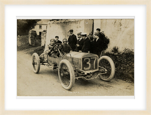 Tom Rimmer in a Vulcan, 1908 Tourist Trophy motorcar race by Anonymous