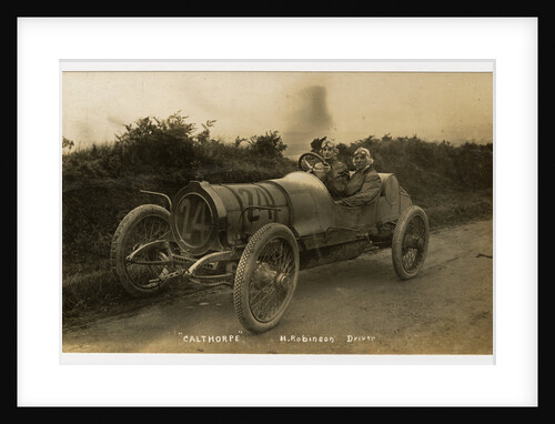 H. Robinson in a Calthorpe, No.24  1908 Tourist Trophy motorcar race by Anonymous