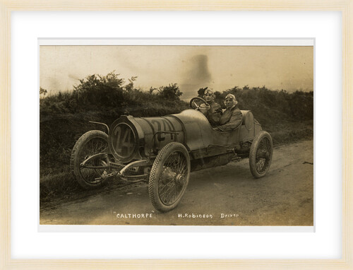 H. Robinson in a Calthorpe, No.24  1908 Tourist Trophy motorcar race by Anonymous