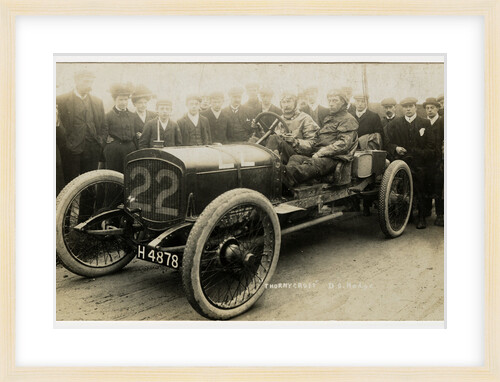 D.S. Hodge in a Thornycroft,1908 Tourist Trophy motorcar race by Anonymous