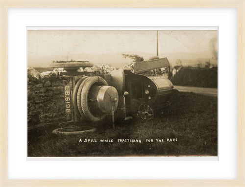 1908 Tourist Trophy motorcar crash by Anonymous