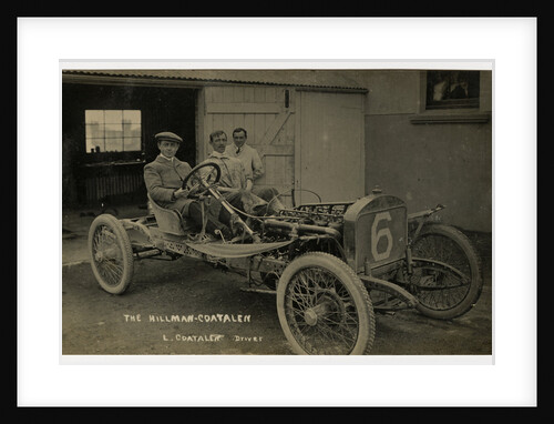 Louis Coatalen in a Coatalen, 1908 Tourist Trophy motorcar race by Anonymous