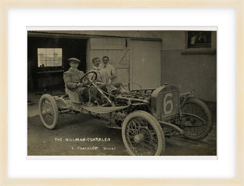 Louis Coatalen in a Coatalen, 1908 Tourist Trophy motorcar race by Anonymous