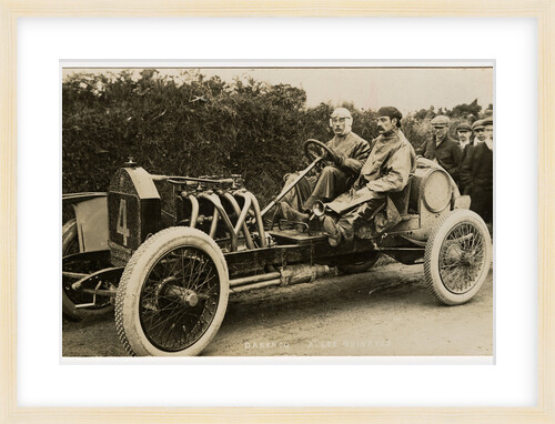 Algernon Lee Guinness in a Darracq, 1908 Tourist Trophy motorcar race by Anonymous