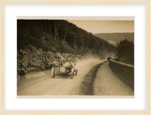 Cecil G. Cathie (owner) and Richard Crossman (driver), 1914 Tourist Trophy motorcar race by Anonymous