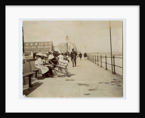 People gathered on Ramsey promenade by Thomas Horsfell Midwood