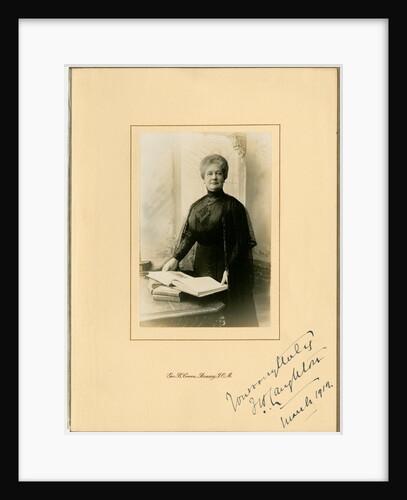Mrs Florence Laughton - framed studio portrait by George Bellett Cowen