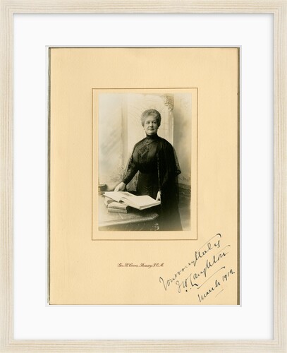 Mrs Florence Laughton - framed studio portrait by George Bellett Cowen