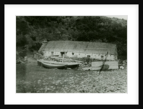 Cottage of Jack Kermode (fisherman) at Port Mooar, Isle of Man by Constance Mona Douglas