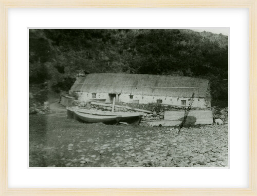Cottage of Jack Kermode (fisherman) at Port Mooar, Isle of Man by Constance Mona Douglas