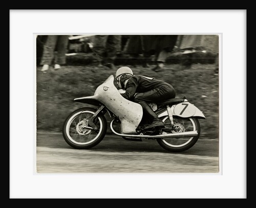 Rupert Hollans, riding NSU number 7, 1954 Lightweight TT (Tourist Trophy) by T.M. Badger