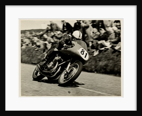 John Surtees, riding as number 81, 1956 TT (Tourist Trophy) by T.M. Badger
