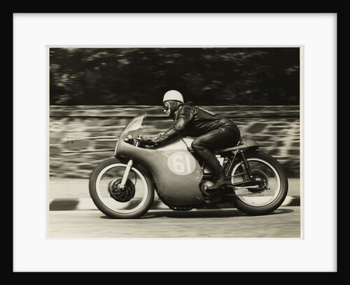 Alistair King, aboard Norton (number 61), 1958 Junior TT (Tourist Trophy) by T. M. Badger
