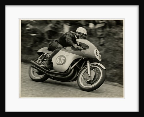 John Surtees, riding MV Agusta (number 65), 1958 Senior TT (Tourist Trophy) by T.M. Badger