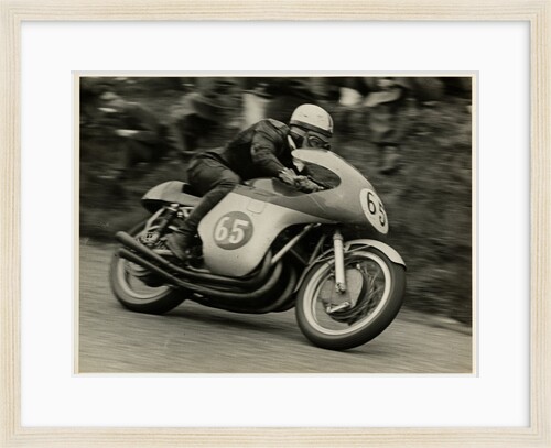 John Surtees, riding MV Agusta (number 65), 1958 Senior TT (Tourist Trophy) by T.M. Badger