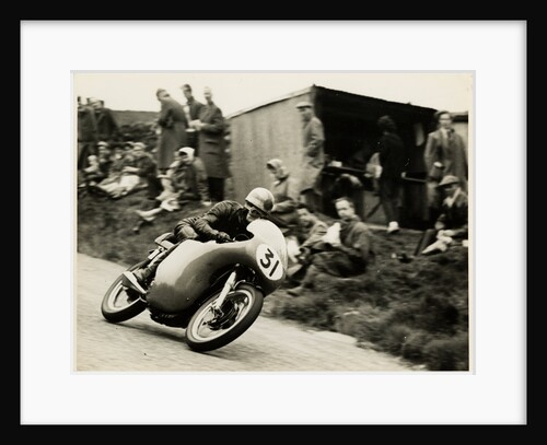 Dave Chadwick aboard Norton (number 31), 1958 Senior TT (Tourist Trophy) by T.M. Badger