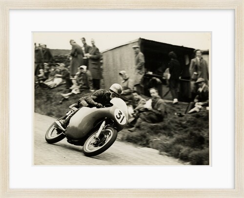 Dave Chadwick aboard Norton (number 31), 1958 Senior TT (Tourist Trophy) by T.M. Badger