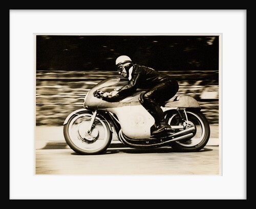 John Surtees, TT (Tourist Trophy) rider riding as number 62 by T.M. Badger