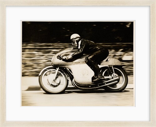 John Surtees, TT (Tourist Trophy) rider riding as number 62 by T.M. Badger
