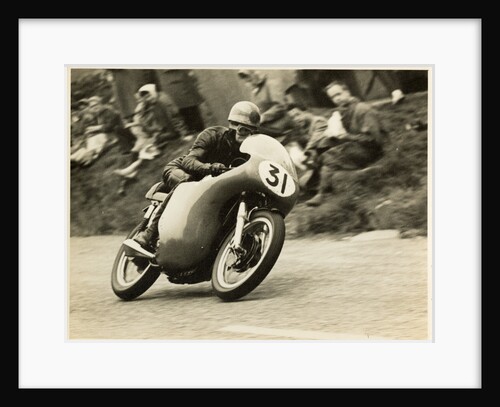 Dave Chadwick, TT (Tourist Trophy) rider riding as number 31 by T.M. Badger