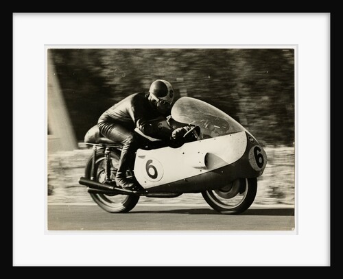 Liberati (?), TT (Tourist Trophy) rider riding as number 6 by T.M. Badger