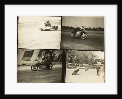 TT (Tourist Trophy) riders at Quarterbridge by T.M. Badger