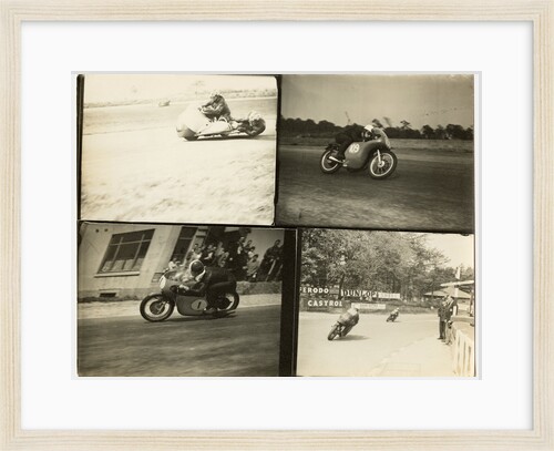 TT (Tourist Trophy) riders at Quarterbridge by T.M. Badger