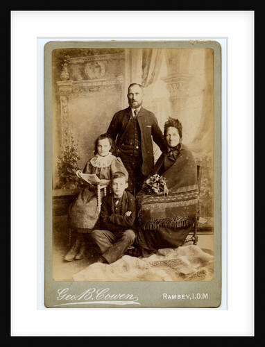 Mrs Gelling with her son John and his children (Willie and Annie) by George Bellett Cowen