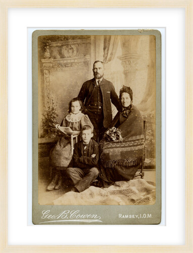 Mrs Gelling with her son John and his children (Willie and Annie) by George Bellett Cowen