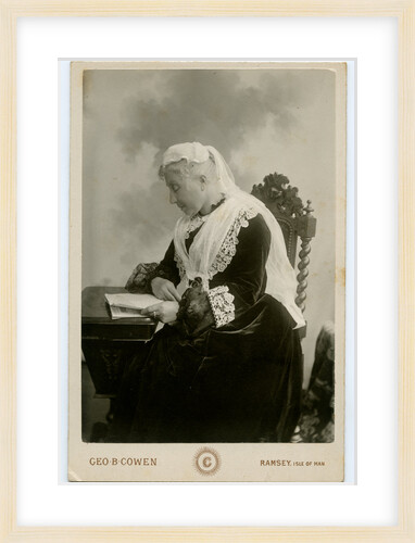 Mrs Eleanor Paton seated at a desk by George Bellett Cowen