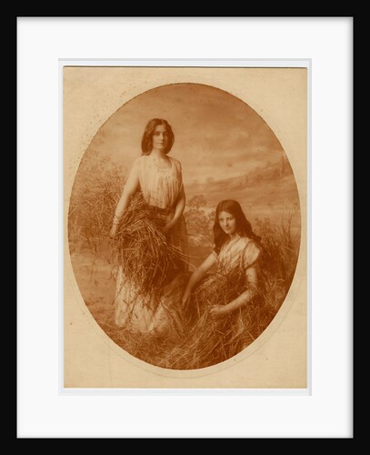 The Gleaners modelled by sisters Elsie and Glen Smith by George Bellett Cowen