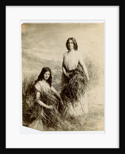 The Gleaners modelled by sisters Elsie and Glen Smith by George Bellett Cowen
