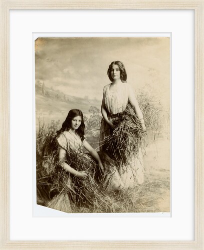 The Gleaners modelled by sisters Elsie and Glen Smith by George Bellett Cowen