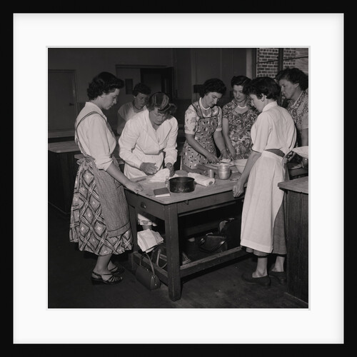Young farmers cookery and butter making at Braddan (Kirby) Farm by Manx Press Pictures