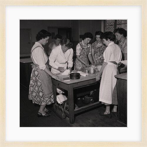 Young farmers cookery and butter making at Braddan (Kirby) Farm by Manx Press Pictures