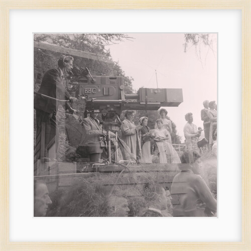 BBC televising the Braddan open air church service by Manx Press Pictures