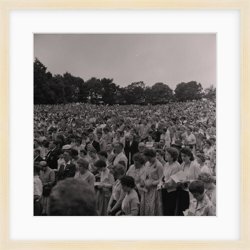 BBC televising the Braddan open air church service by Manx Press Pictures