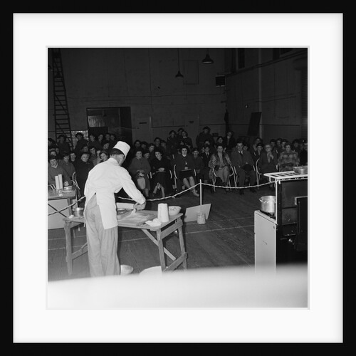 Army cooking demonstration, Drill Hall, Douglas by Manx Press Pictures