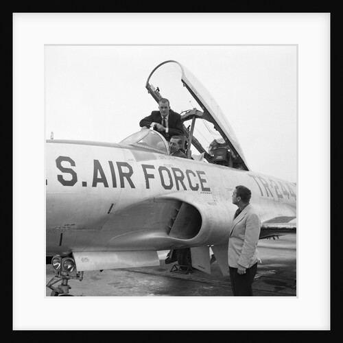 Americans in jet trainer by Manx Press Pictures