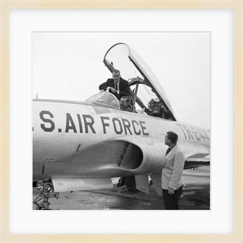 Americans in jet trainer by Manx Press Pictures