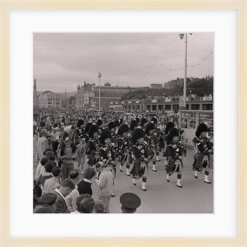 Pipe band, Douglas Promenade by Manx Press Pictures