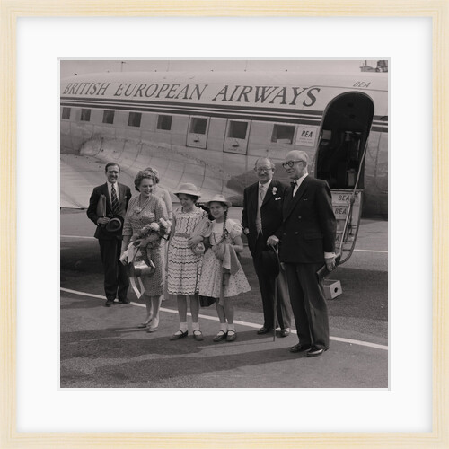 Sir Ronald Herbert Garvey, the new Lieutenant Governor, arrives at Ronaldsway airport by Manx Press Pictures