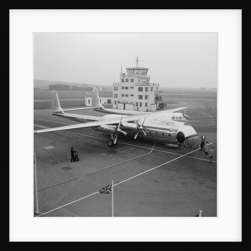 Argosy transport, Ronaldsway Airport by Manx Press Pictures