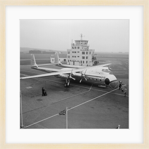 Argosy transport, Ronaldsway Airport by Manx Press Pictures