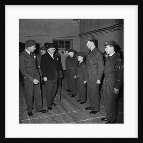 Lieutenant Governor Sir Ronald Herbert Garvey's inspection of Cadets, Drill Hall, Douglas by Manx Press Pictures