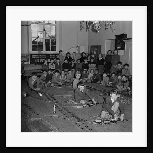 Toy trains, Foxdale School by Manx Press Pictures