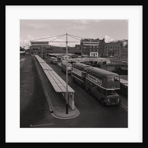 Double-decker buses and bus station, Douglas by Manx Press Pictures