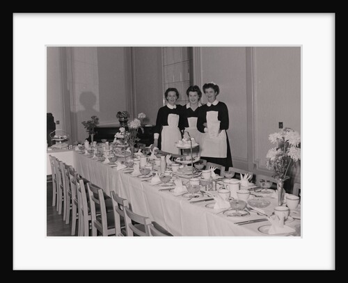 Falcon hotel waitresses by Manx Press Pictures