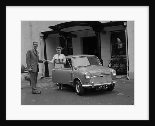 Mini Traveller car and Lady Garvey by Manx Press Pictures